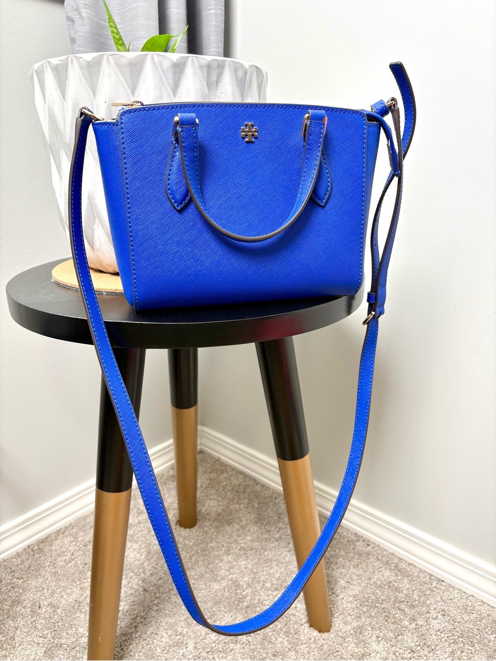 Tory Burch Small Blue Emerson Purse